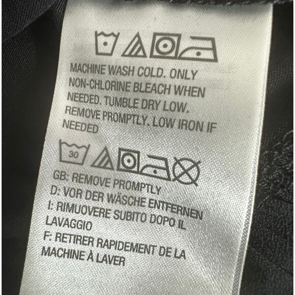 LOGO by Lori Goldstein Sleeveless Tank Tunic Lace Hem Black Womens XXS 2XS - Picture 8 of 10